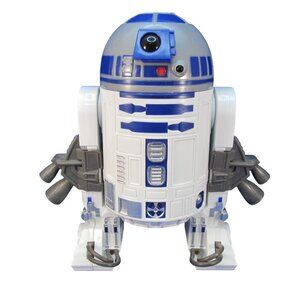 Star Wars R2D2 Plastic Robot Action Figure and 2 weapons 2015